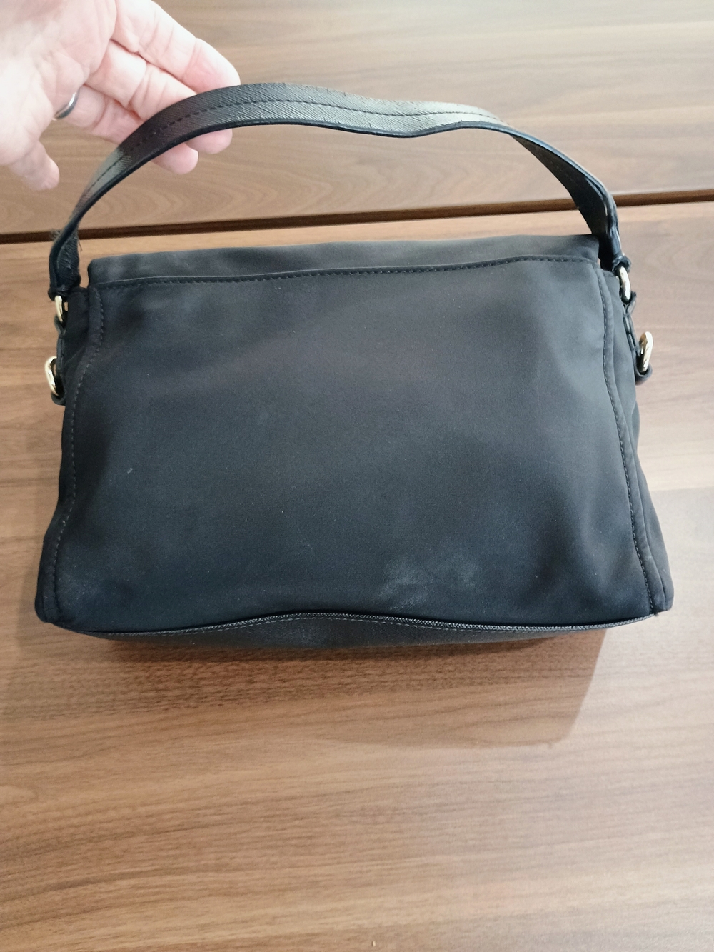 kate spade Black Nylon Crossbody Mini Bag with Gold Hardware - Picture 5 of 11